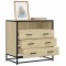 Dulap cu sertare, stejar sonoma, 70x41x70 cm, lemn compozit