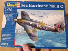 Macheta avion: Sea Hurricane Mk.II C, 1:72, 13.4x16.6 cm