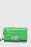 MICHAEL Michael Kors poseta piele culoarea verde