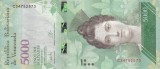 VENEZUELA 5.000 bolivares 23 martie 2017 XF!!!