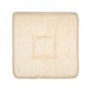 Perna pentru scaun, 39x39 cm, Ecru, Bumbac/Poliester, ATU-084247, Oem