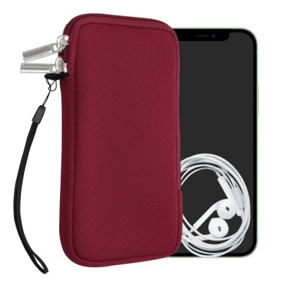Husa universala pentru telefon, XL - 6.8&amp;quot;, Neopren, Rosu, 46188.4.09 foto
