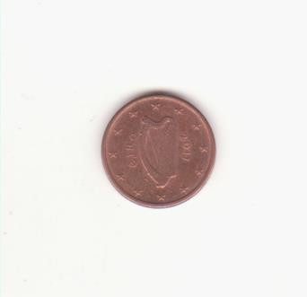 Irlanda 1 eurocent 2011. foto