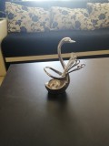 Set 6 lingurite de cafea si suport in forma de lebada
