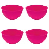 Set boluri, 4 piese, 3 L, Plastic, Fucsia