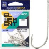 Carlige ZEOX Hook Baitholder Long Shank 402NI, Nr.6, 10buc/pac