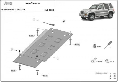 Scut metalic cutie de viteze Jeep Cherokee 2001-2007 foto