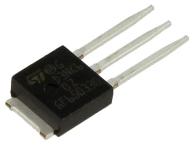 Tranzistor N-MOSFET STMicroelectronics 600V 9,6A STD3NK60Z-1 IPAK foto