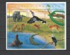 TOGO 1996 FAUNA PASARI SI ANIMALE PROTEJATE, Nestampilat