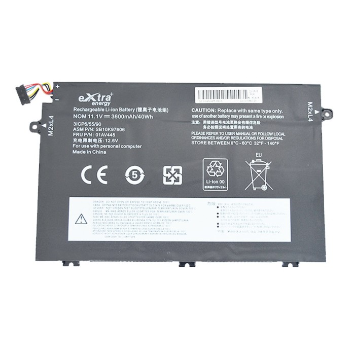 Baterie compatibila Laptop, Lenovo, ThinkPad TP00094A TP00095A TP00095E TP00095C TP00094D TP00116A, 5B10W13889, 01AV445, 11.1V 3600mAh, 40Wh