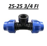 Fiting tip teu 25x3/4 cu filet interior pentru instalatii de apa