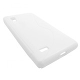 Husa silicon S-line alba pentru LG Optimus L9 P760