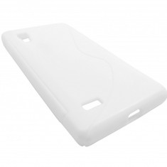 Husa silicon S-line alba pentru LG Optimus L9 P760