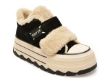 Ghete GRYXX negre, 624D150, din piele intoarsa