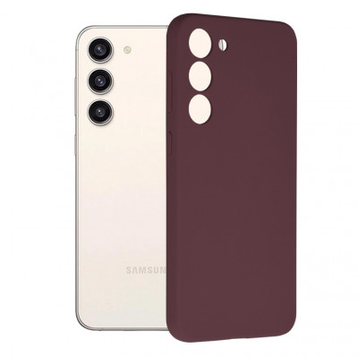 Husa pentru Samsung Galaxy S23 Plus, Techsuit Soft Edge Silicone, Plum Violet foto