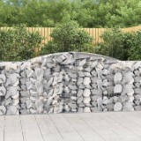 Cumpara ieftin Coșuri gabion arcuite 3 buc, 400x50x100/120 cm fier galvanizat