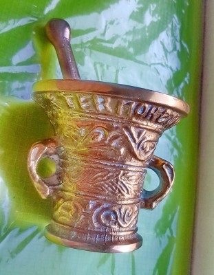 E256-Mojar bronz masiv initiale TER MOR S TN EEITA IGSHE. foto