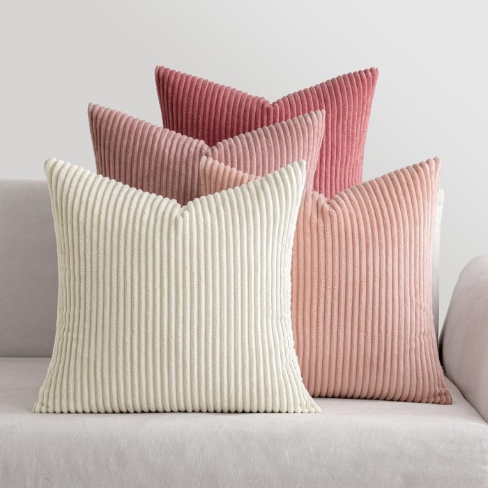 Set 4 Huse de Perna, 40 x 40 cm, Roz - CN