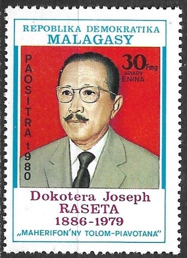 B3010 - Madagascar 1980 - Personalitati neuzat,perfecta stare