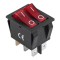 Intrerupator IRS2101 ON-OFF dublu 6 pini rosu 15A 250VAC