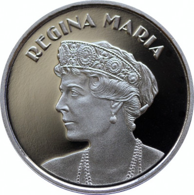 Moneda Romania 50 Bani 2019 - Proof ( Desavarsirea Marii Uniri - Regina Maria ) foto
