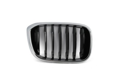 Grila radiator Bmw X4 (F26), 08.2014-05.2018, montare fata, dreapta, cromat/negru, RapidAuto foto