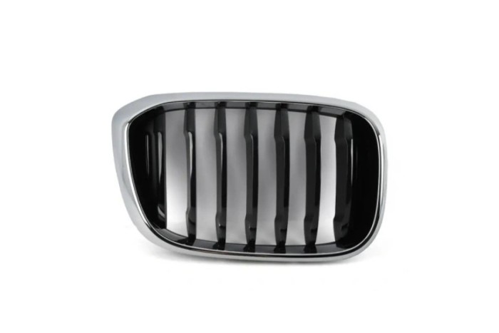 Grila radiator Bmw X4 (F26), 08.2014-05.2018, montare fata, dreapta, cromat/negru, RapidAuto