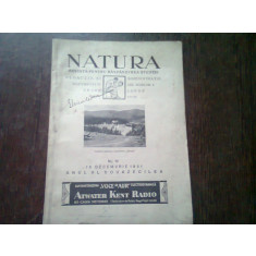 REVISTA NATURA NR.10/1931