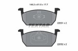 Set placute frana fata TEXTAR 2263101
