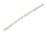 Bandă LED RGB 3535 12V 60 LED/m 10mm PCB alb IP65 12W/m