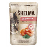 Shelma Cat Capsule somon-spirulina &icirc;n sos 85 g