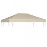 Acoperiș pentru pavilion, 310 g/m&sup2; 4 x 3 m, maro, vidaXL
