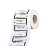 Hartie igienica, cu mesaje Funny, 2 straturi, Perfecta pentru a aduce zambete si rasete in momentele de rutina