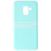 Husa Samsung Galaxy A8 2018, TPU Matte, Navy, Protectie Camera