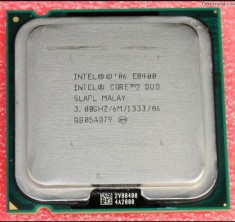 Procesor intel core 2 duob E8400 ( FSB 1333 Mhz 6MB Cache ) socket 775 foto