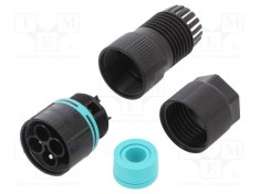 Conector alimentare AC terminal cu şurub tată TEEPLUG&reg; 17,5A TECHN O IP68 3 poli