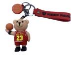 Breloc ursulet basketbalist rosu King