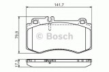 Set placute frana,frana disc MERCEDES E-CLASS (W212) (2009 - 2016) BOSCH 0 986 494 405