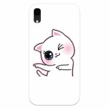 Husa silicon pentru Apple Iphone XR, Cute Kitty