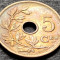 Moneda istorica 5 CENTIMES - BELGIA, anul 1921 *cod 3549 - BELGIE = mai rara