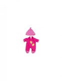 Set pijama si caciulita pentru papusa fetita 21 cm