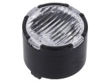Lentilă LED transparentă rotundă PMMA 22-49&deg;