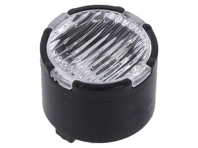 Lentilă LED transparentă rotundă PMMA 22-49&deg;