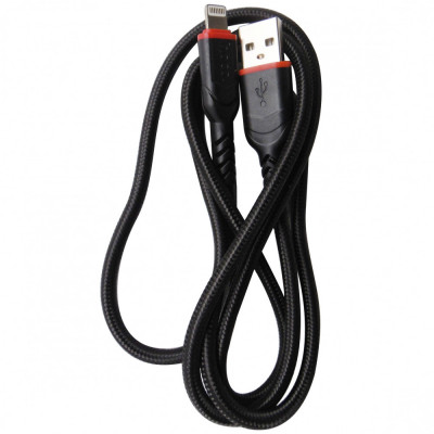 Cablu date si incarcare Hoco X59 Victory, USB la mufa tip Lightning, 2.4 A, 1 m, negru foto