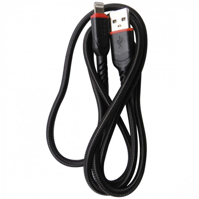 Cablu date si incarcare Hoco X59 Victory, USB la mufa tip Lightning, 2.4 A, 1 m, negru