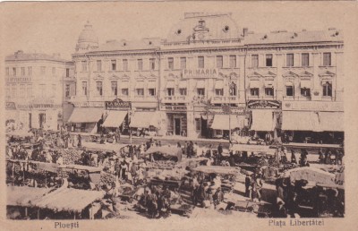 PLOIESTI PIATA LIBERTATII,TARG,NECIRCULATA. foto