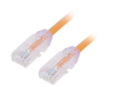 Patch cord UTP Cat6a LSZH 0.5m Portocaliu foto