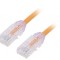 Patch cord UTP Cat6a LSZH 0.5m Portocaliu