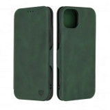 Cumpara ieftin Husa Tip Carte iPhone 15 Plus cu Flip Magnetic Verde TSWP, Techsuit