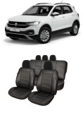 Cumpara ieftin Huse scaune auto piele perforata Volkswagen T-Cross (2019-2022), Umbrella